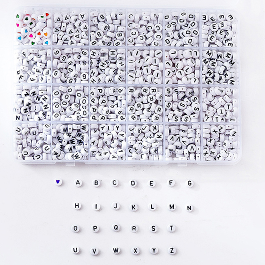 White Letter Print Diy Material Sets Decoration