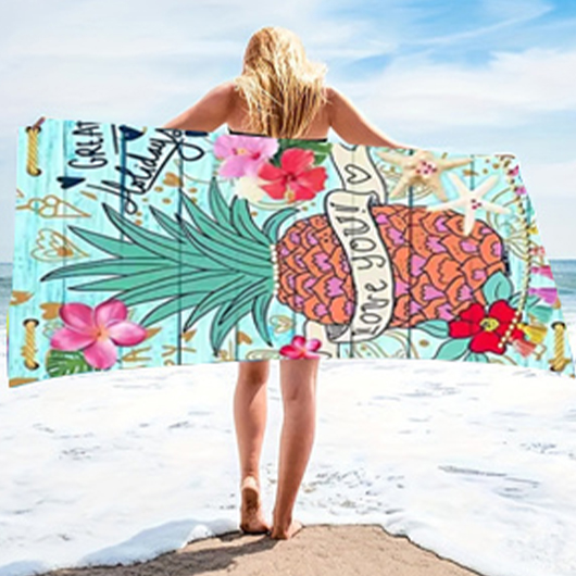 Multi Color Fruit Printing Beach Blanket