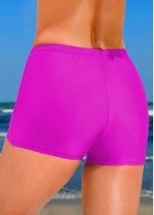 Smocked Floral Print Hot Pink Tankini Set | thumb picture 