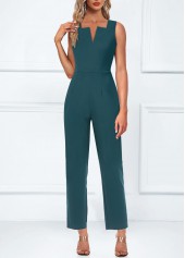 Turquoise Pocket Ankle Length 3/4 Sleeve Jumpsuit and Cardigan | thumb picture 