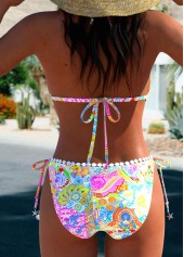 Patchwork Geometric Print Multi Color Bikini Set | thumb picture 