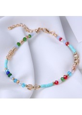 Multi Color Alloy Beaded Design Anklet | thumb picture 