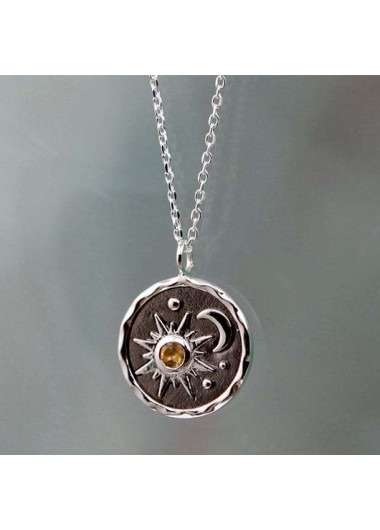 women clothes image of Vintage Silvery White Round Alloy Necklace