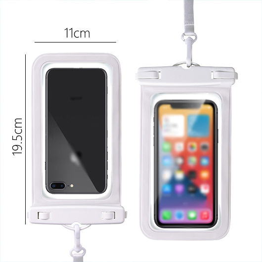 White One Size Waterproof Phone Case