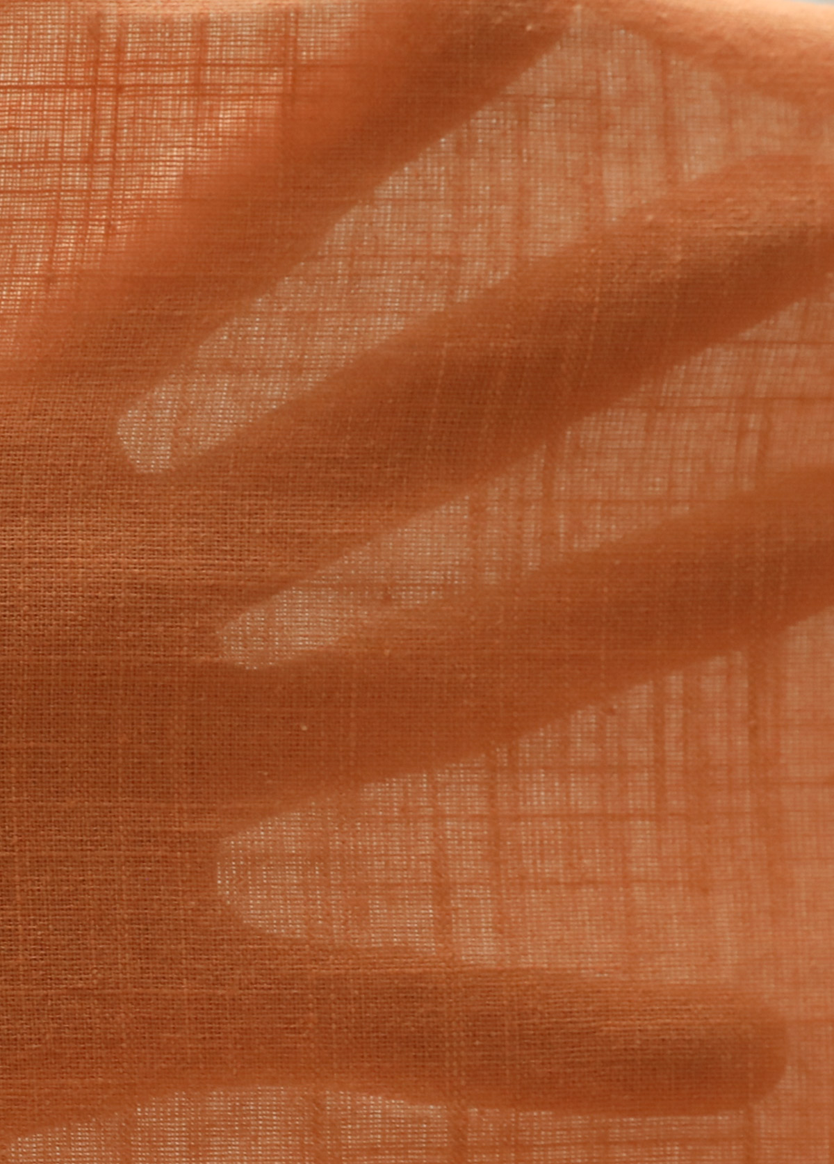 Terracotta Embroidery Half Sleeve V Neck Blouse | picture 