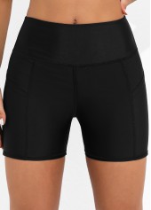 Plus Size Pocket Detail High Waist Swim Shorts | thumb picture 