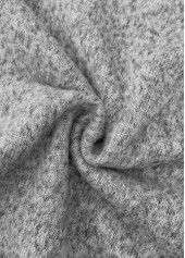 Decorative Button Long Sleeve Light Grey T Shirt | thumb picture 