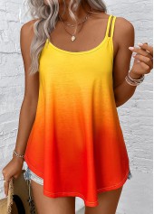 Multi Color Ombre Scoop Neck Camisole Top | thumb picture 