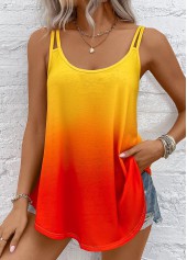 Multi Color Ombre Scoop Neck Camisole Top | thumb picture 