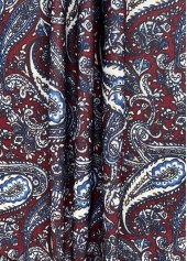 Wine Red Asymmetry Tribal Print Camisole Top | thumb picture 