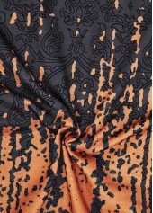 Terracotta Circular Ring Tribal Print Sleeveless Tank Top | thumb picture 