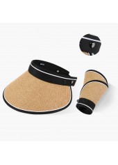 Weave Design Light Camel Sun Hat | thumb picture 