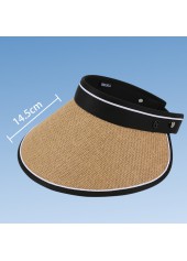 Weave Design Light Camel Sun Hat | thumb picture 