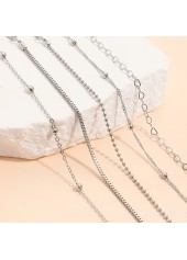 Silver Color Round Alloy Detail Bracelets | thumb picture 