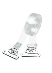 White Invisible Design Bra Lengthened Straps