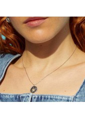 Vintage Silvery White Round Alloy Necklace | thumb picture 