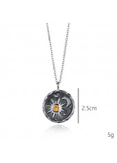 Vintage Silvery White Round Alloy Necklace | thumb picture 