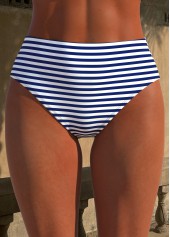 Cross Hem Striped Navy Tankini Set | thumb picture 