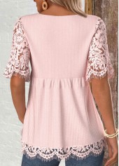 Lace Short Sleeve Bowknot Light Cardigan | thumb picture 