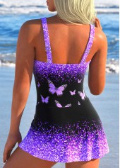 Twist Ombre Purple One Piece Swimdress | thumb picture 
