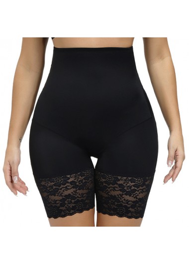 women clothes image of Lace Black Tummy Control High Waisted Panties