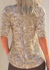 Ginger Button Half Sleeve Scoop Neck T Shirt | thumb picture 