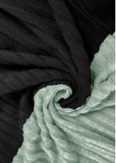 Patchwork Long Sleeve Contrast Color Hoodie | thumb picture 