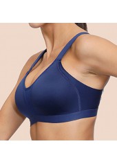 Dark Blue Push-up Scoop Neck Bra | thumb picture 