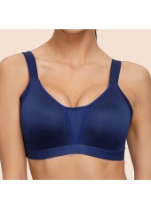 Dark Blue Push-up Scoop Neck Bra