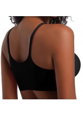 Black Seamless Scoop Breathable Scoop Bra | thumb picture 