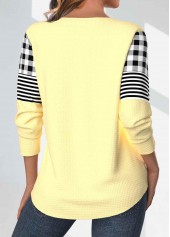 Halloween Light Yellow Split Long Sleeve T Shirt | thumb picture 
