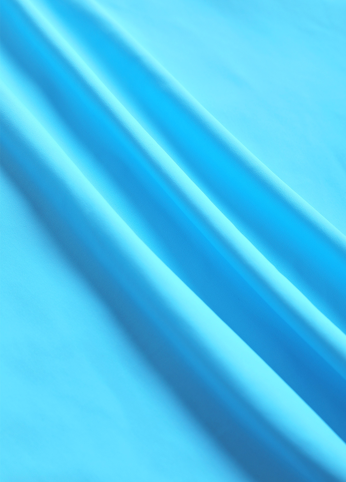 Smocked Tropical Plants Print Cyan Tankini Set | picture 