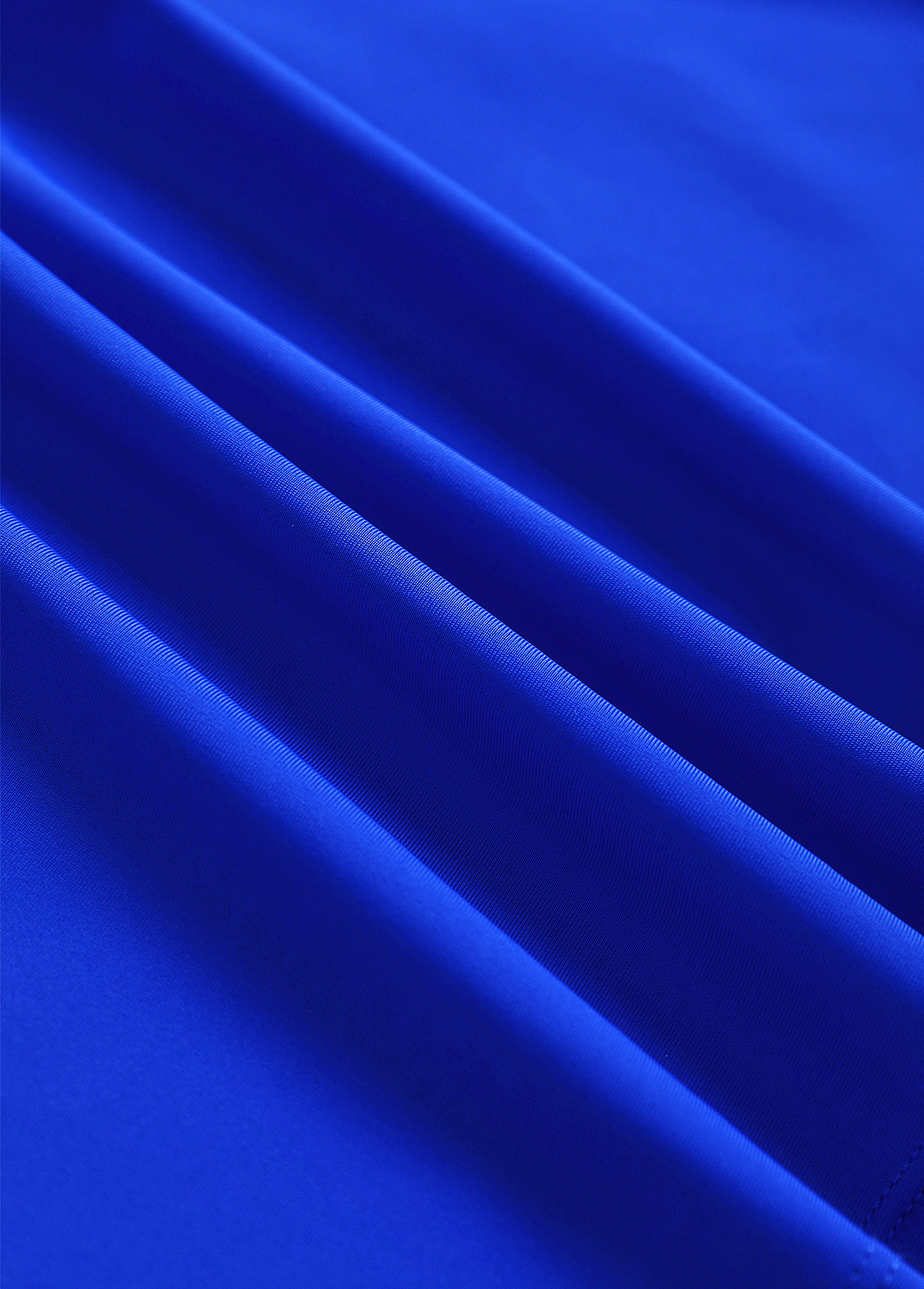 Smocked Tropical Plants Print Royal Blue Tankini Set | picture 