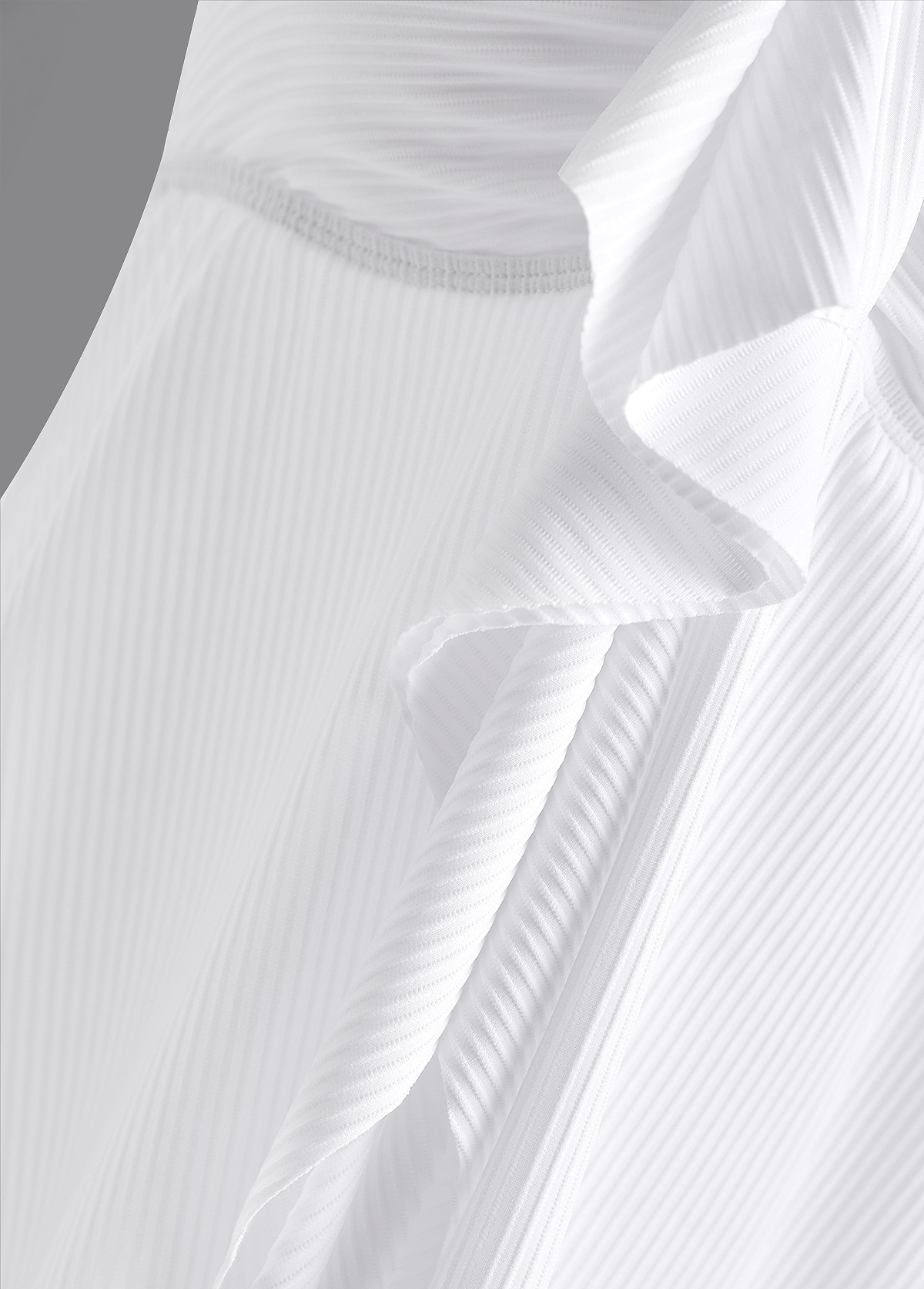 Plus Size Ruffle White Tankini Set | picture 