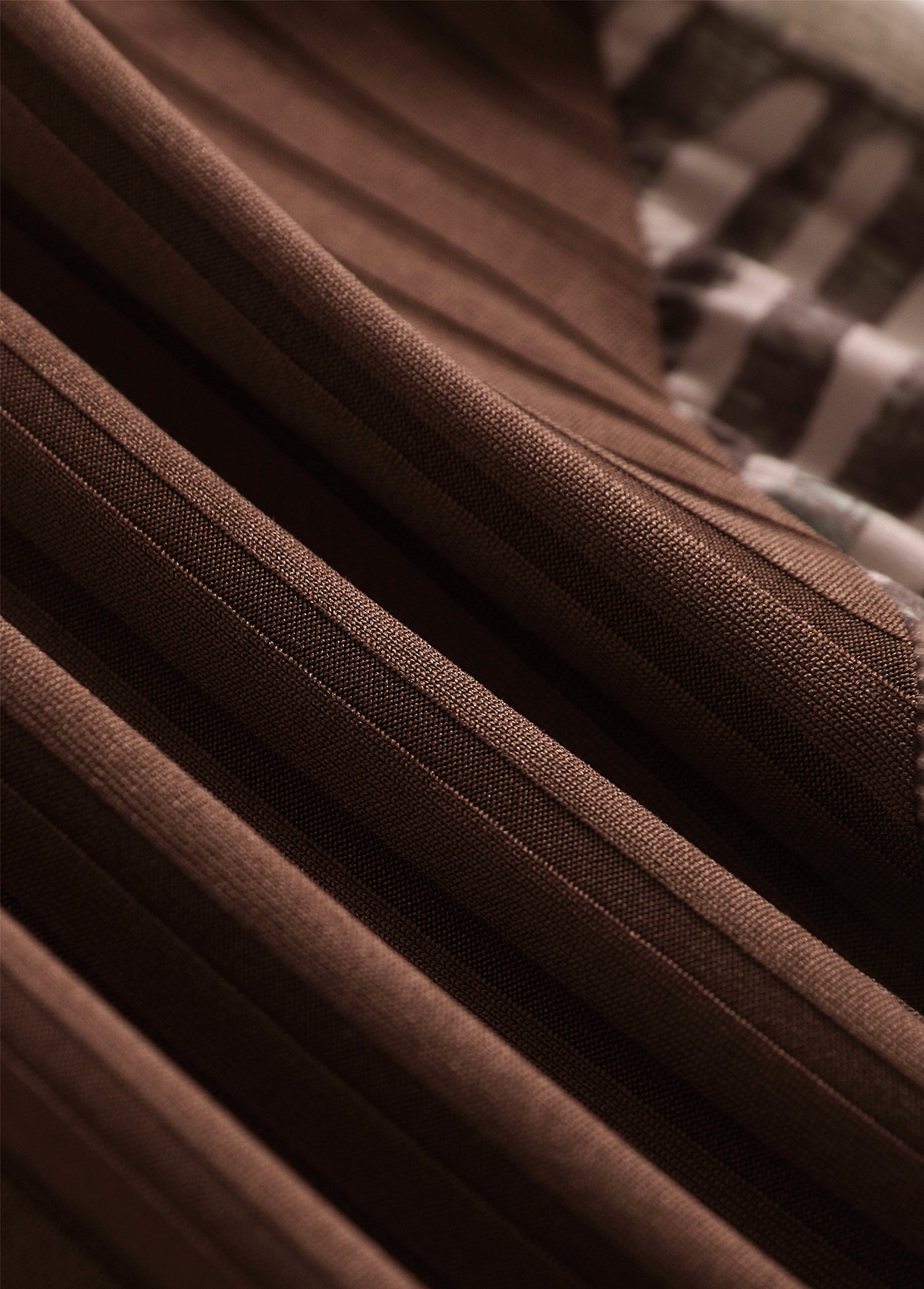 Gray Brown Patchwork Geometric Print A Line Sleeveless Dress | picture 