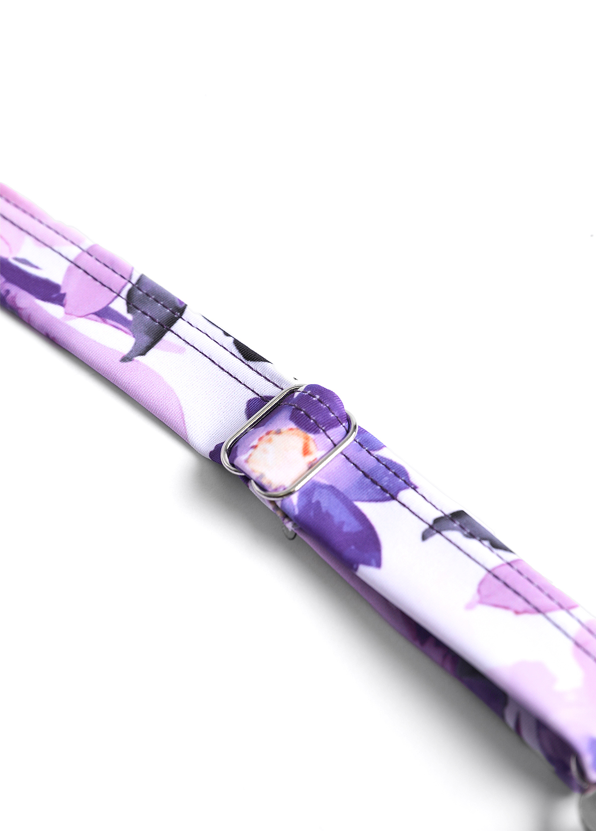 Plus Size Ruched Dark Purple Floral Print Tankini Set | picture 