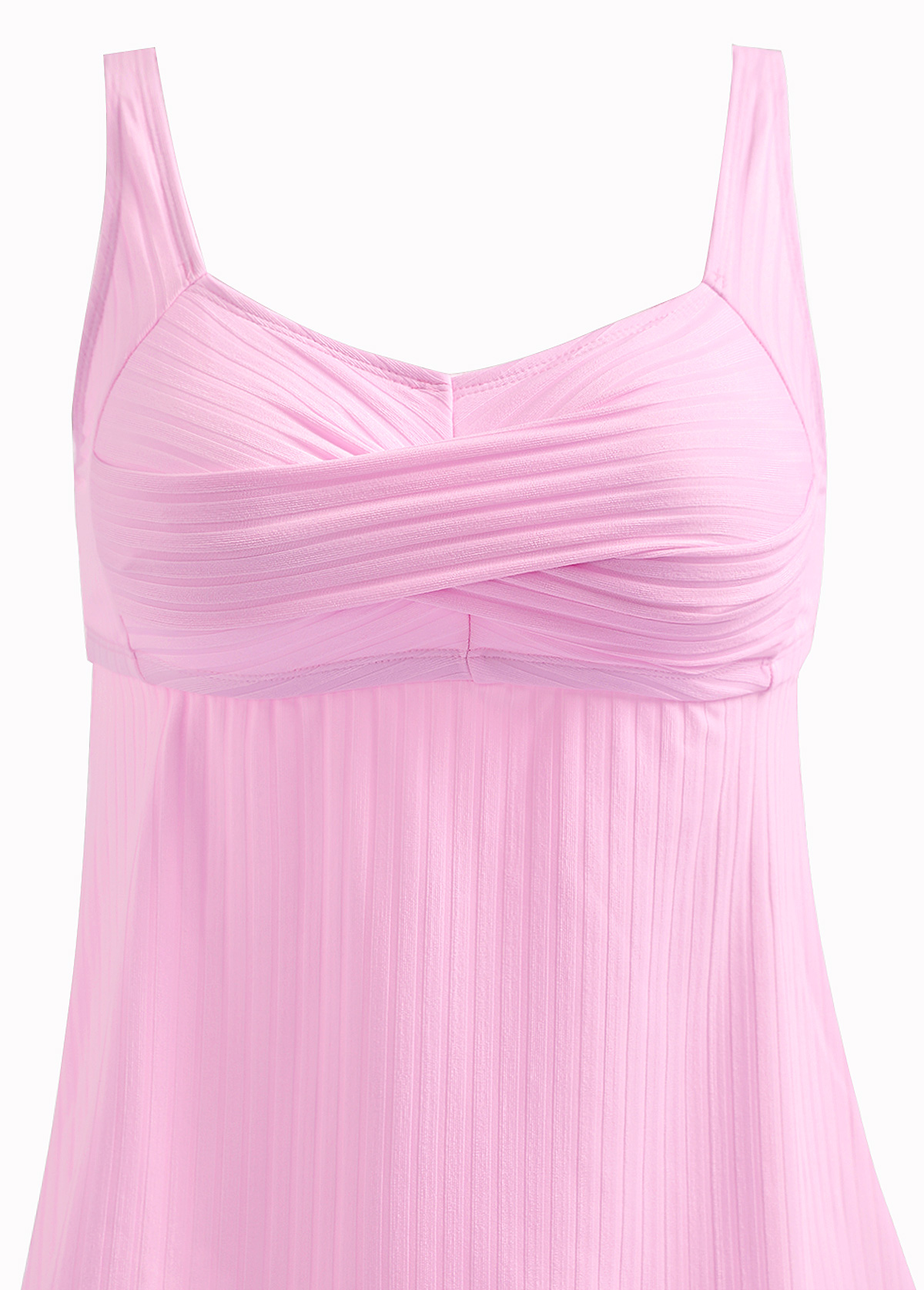 Surplice Feathers Print Light Pink Tankini Set | picture 