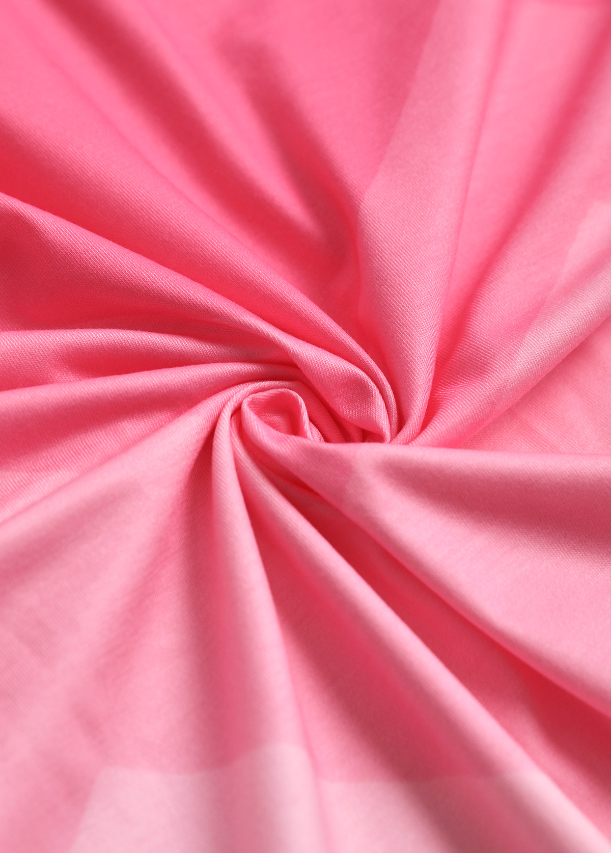 Plus Size Pink Criss Cross Ombre T Shirt | picture 