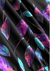 Plus Size High Waisted Asymmetry Black Tankini Set | thumb picture 