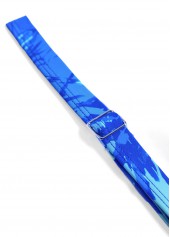 Smocked Tropical Plants Print Royal Blue Tankini Set | thumb picture 