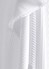 Ruffle White Ruched Jacquard Tankini Set | thumb picture 