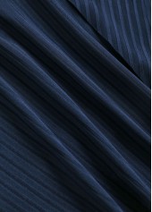 Ruffle Tropical Plants Print Navy Tankini Set | thumb picture 