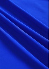 Plus Size Smocked Royal Blue Tankini Set | thumb picture 