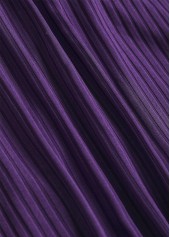 Ruched Floral Print Dark Purple Tankini Set | thumb picture 