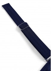 Plus Size Surplice Navy Tropical Plants Print Tankini Set | thumb picture 