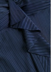 Ruffle Tropical Plants Print Navy Tankini Set | thumb picture 