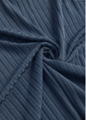 Navy Lace Short Sleeve Tie Collar T Shirt | thumb picture 