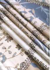 Patchwork Geometric Print Long Sleeve Light Cardigan | thumb picture 