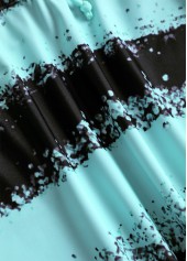 Lace Up Striped Mint Green Tankini Set | thumb picture 