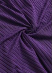 Plus Size Ruched Dark Purple Floral Print Tankini Set | thumb picture 